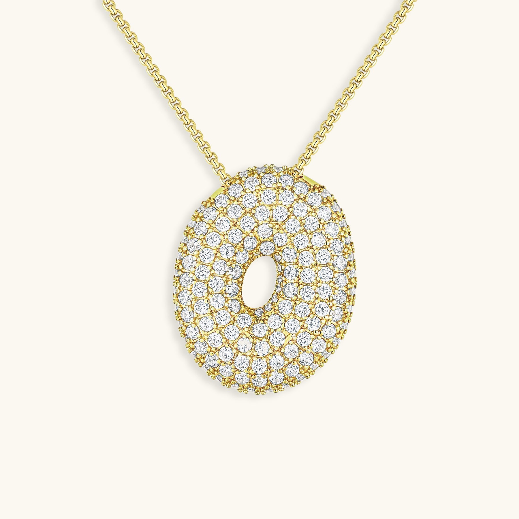 Bespoke Diamond Initial Pendant Necklace