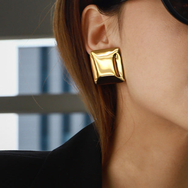 Sculpted Pillow Earrings