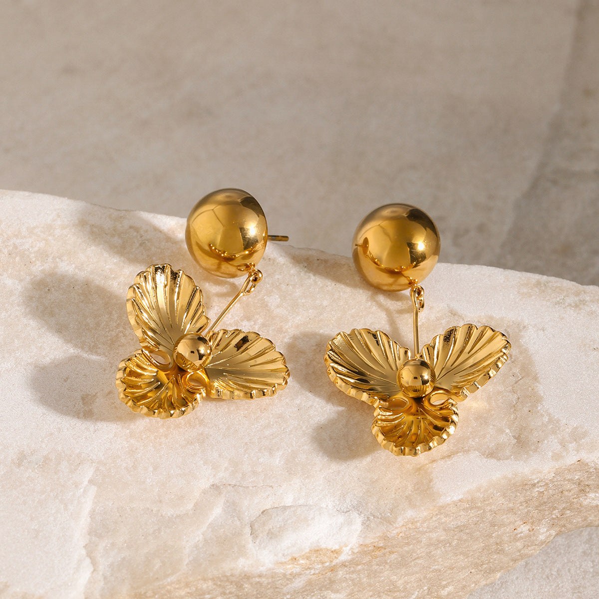 Elegant Petal Drop Earrings