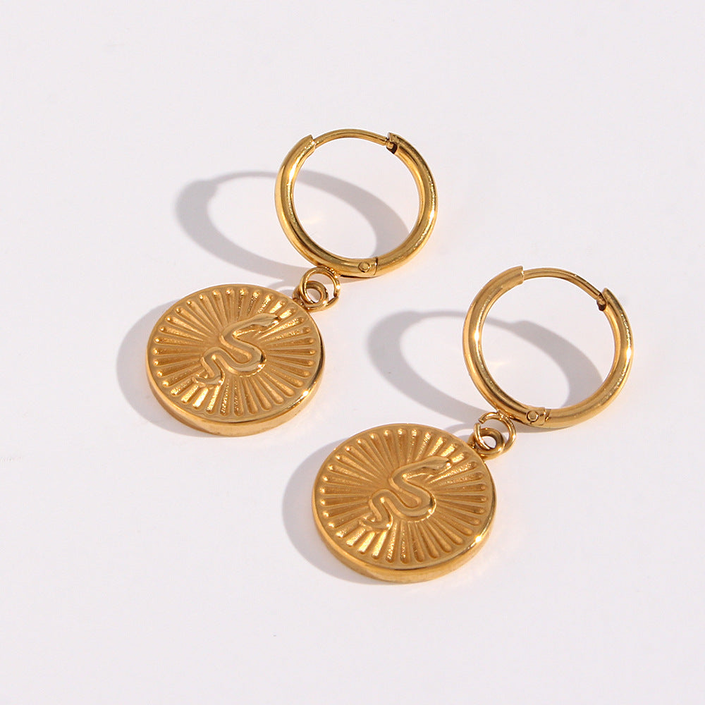 Eliana Serpent Gold Earrings