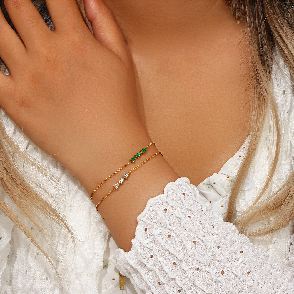 Radiant Teardrop Diamond Bracelet