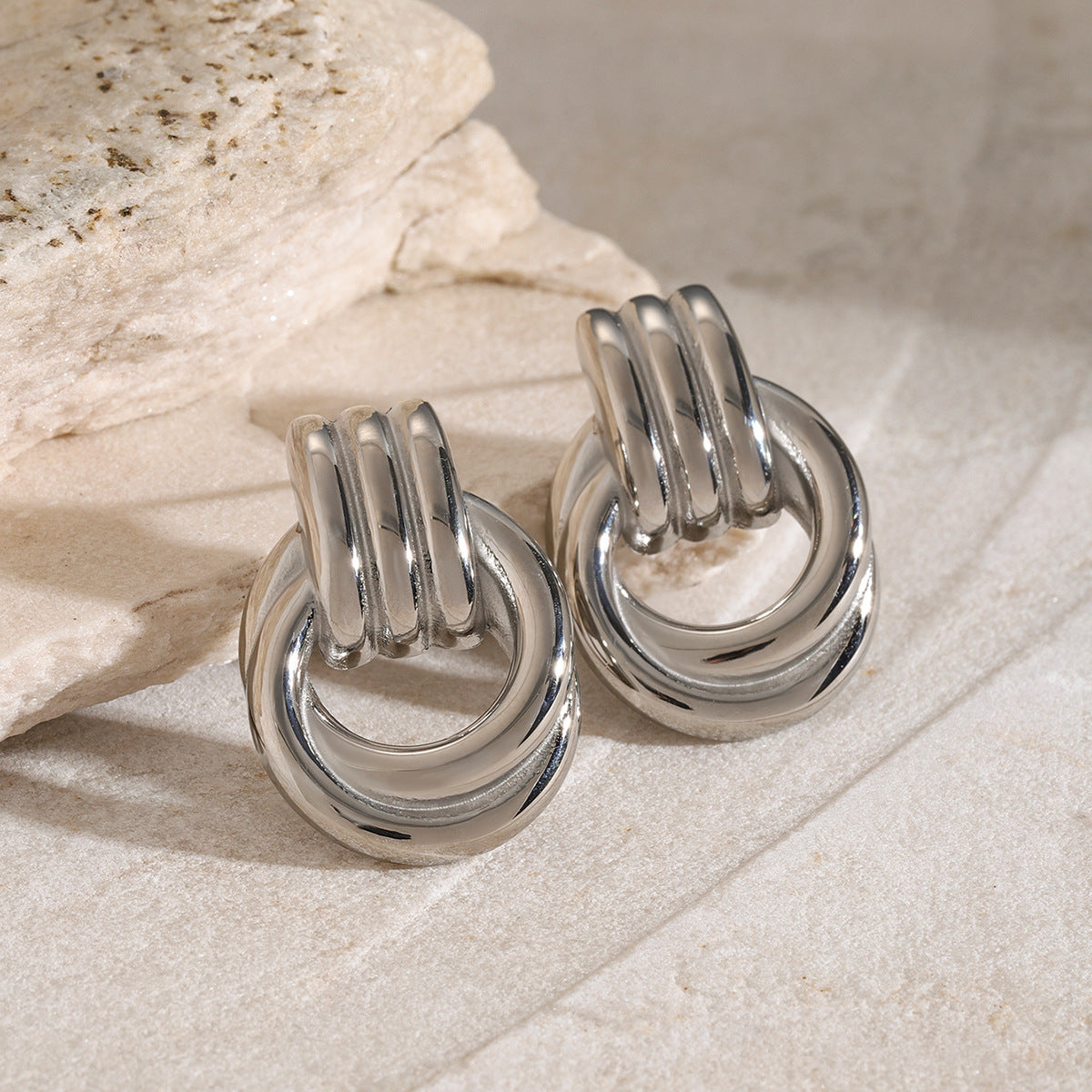 Elegant Aurora Layered Hoops