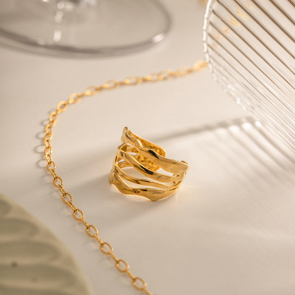 Aurelia Sculpted Gold Ring