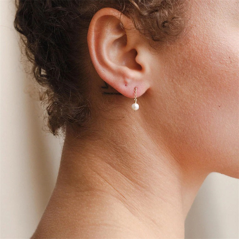 Elegant Pearl Drop Earrings