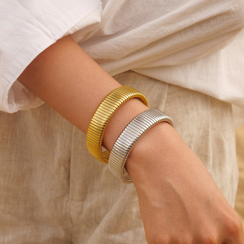 Aura Gold Cuff Bracelet