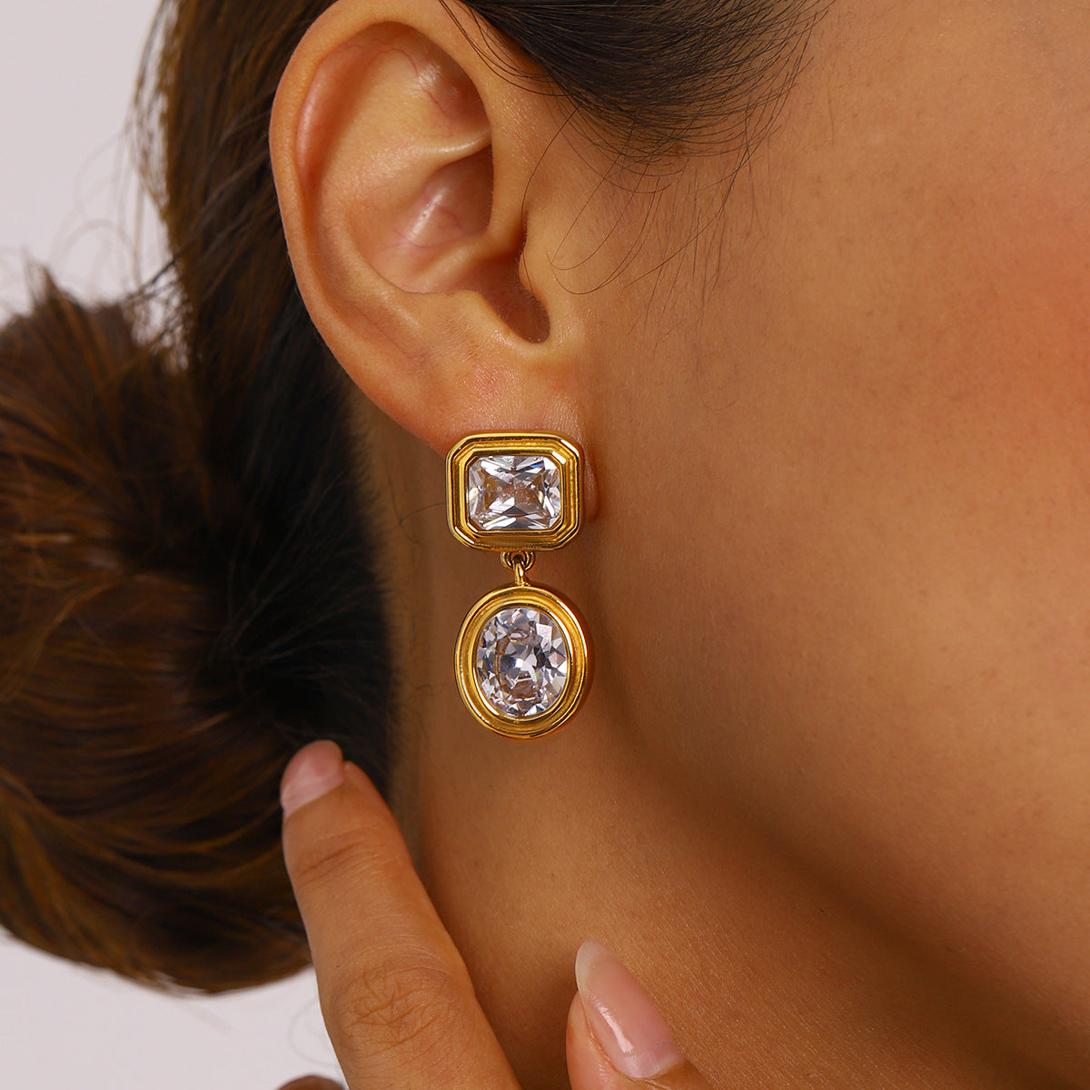 Geometric Sparkle Earrings