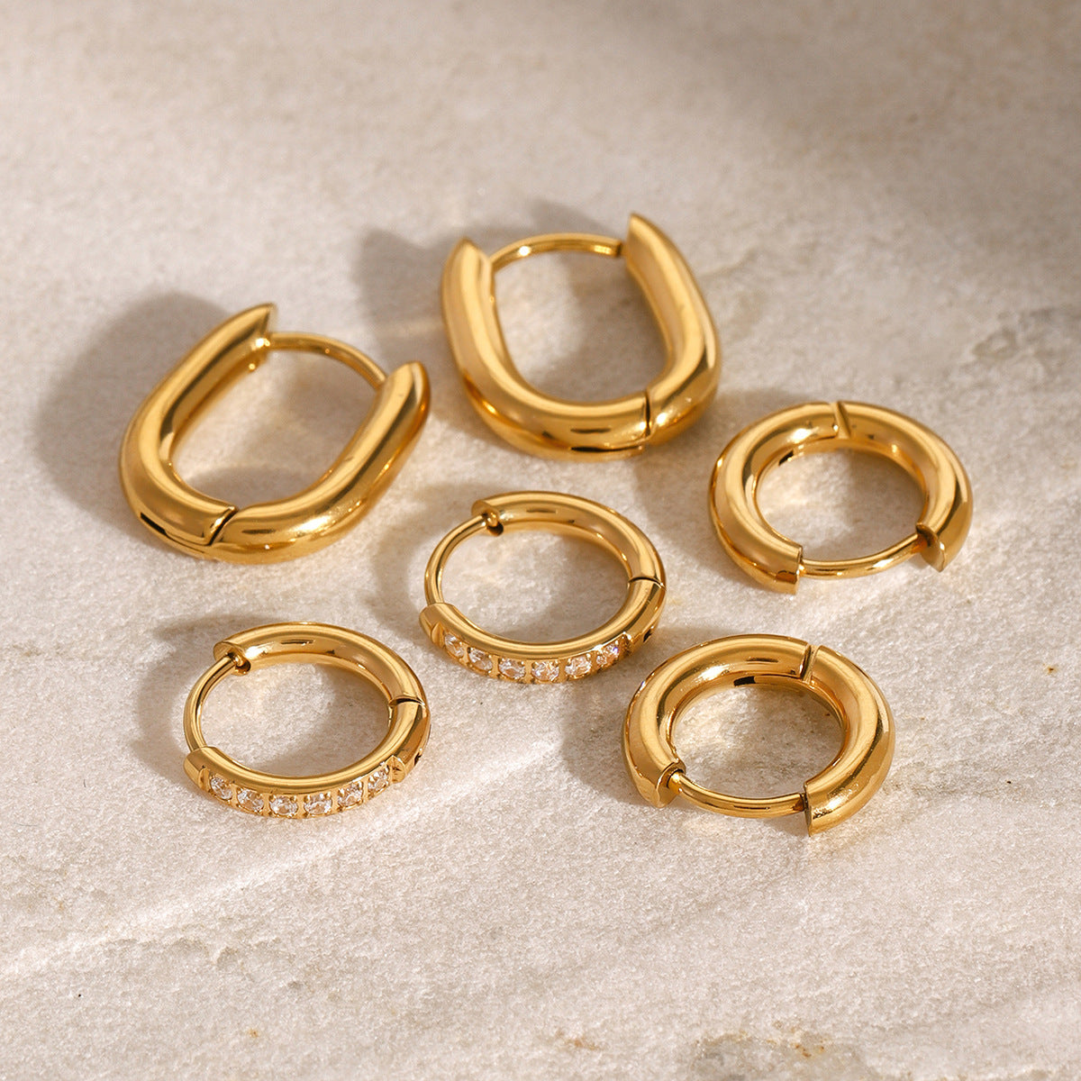 Elevate Your Style: Triple Hoop Earring Set