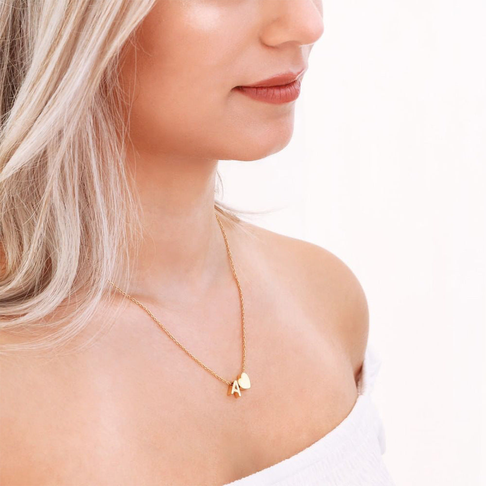 Personalized Initial Gold Necklace