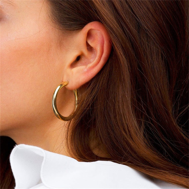 Chunky Gold & Silver Statement Hoops