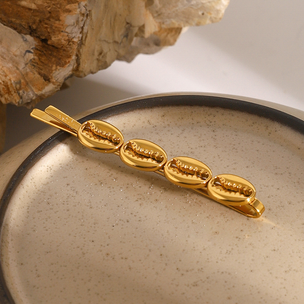 Golden Bean Hair Pin