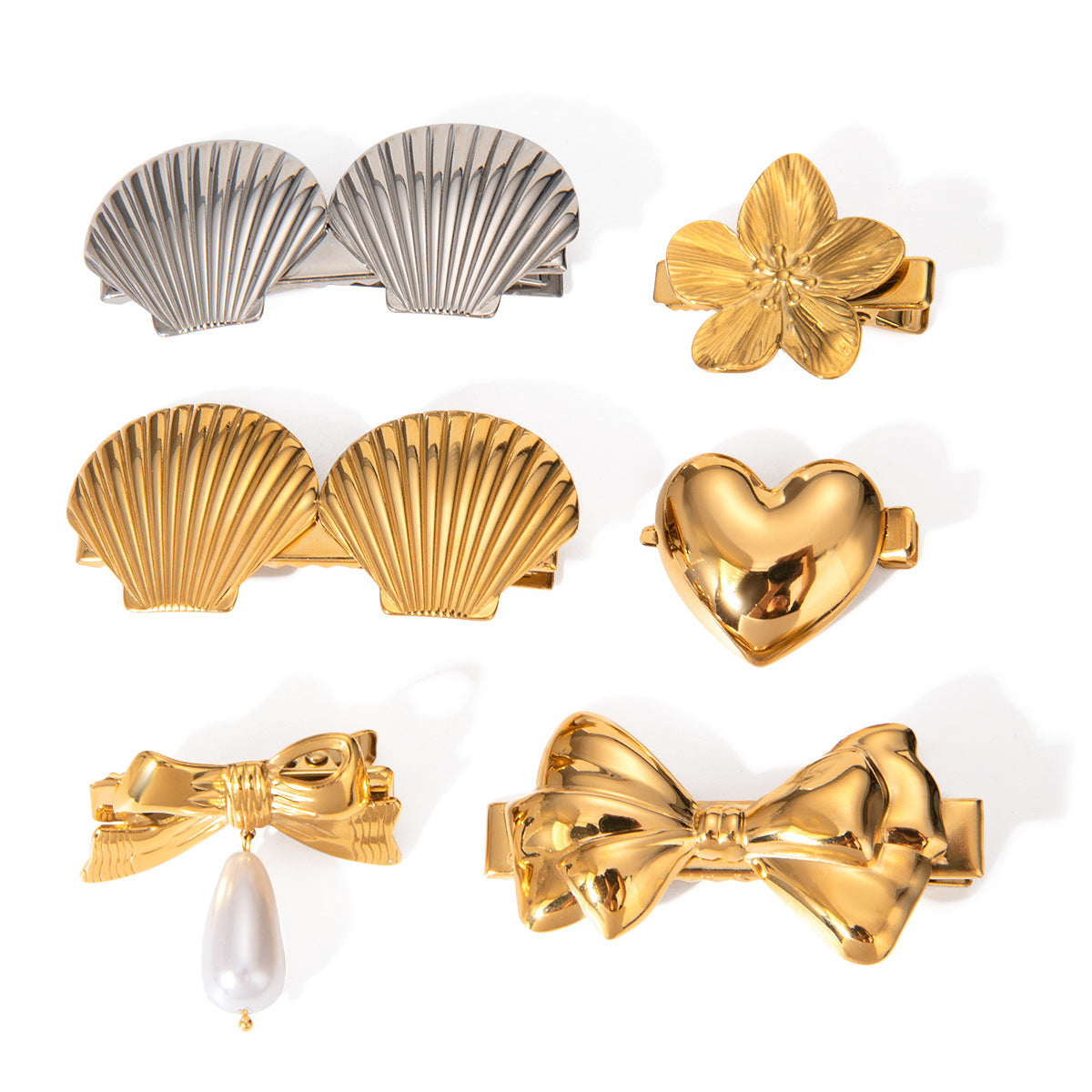 Melinda Pearl & Gold Hair Clip