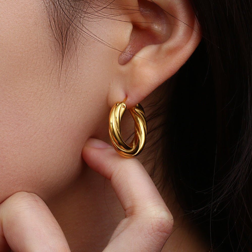 Denisse Sculpted Hoop Earrings