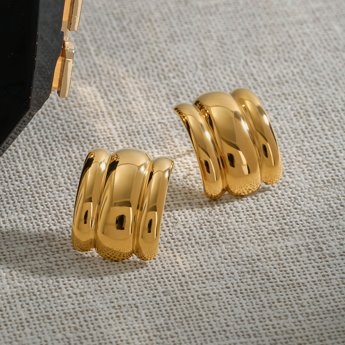 Angela Gold Swirl Earrings