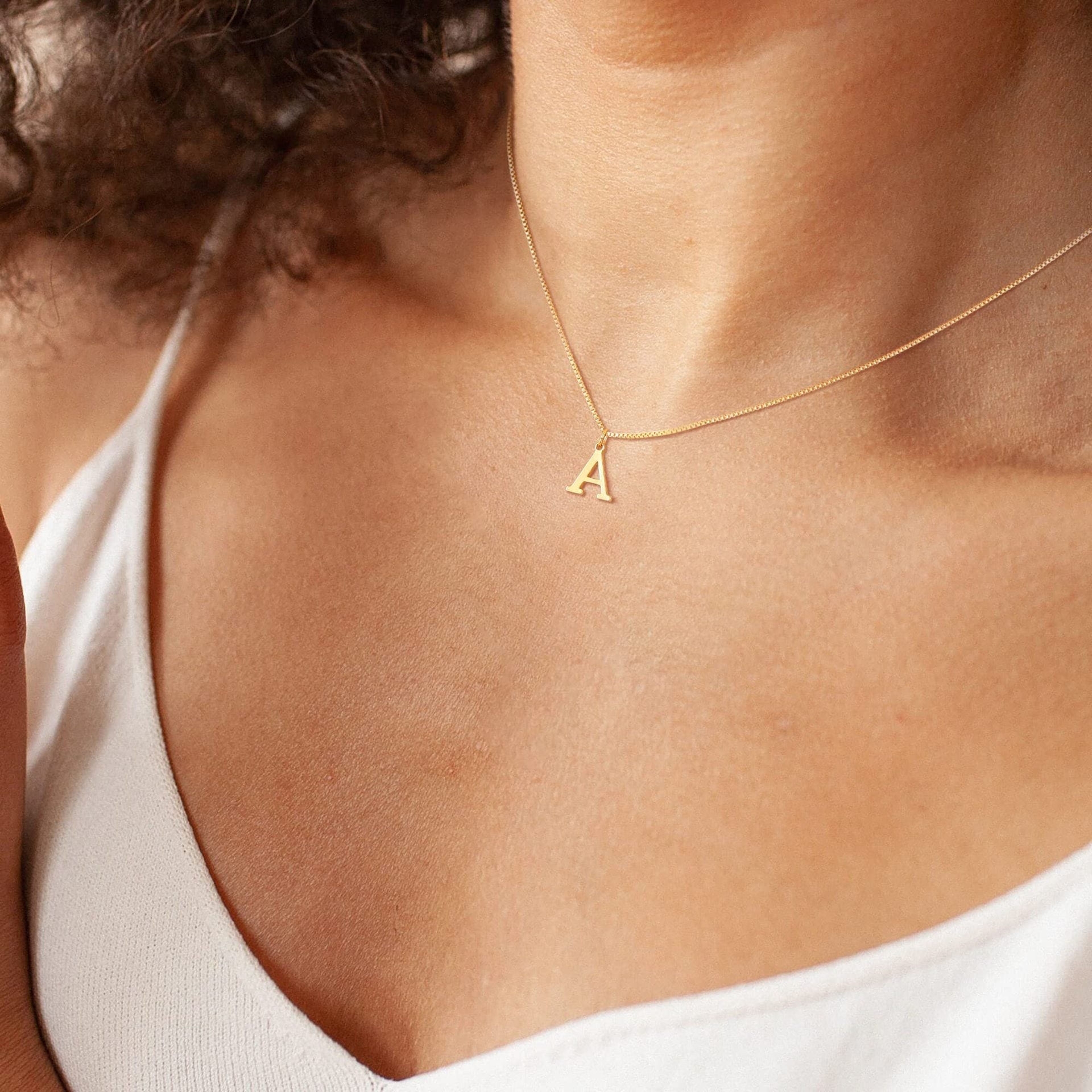 Personalized Initial Gold Necklace