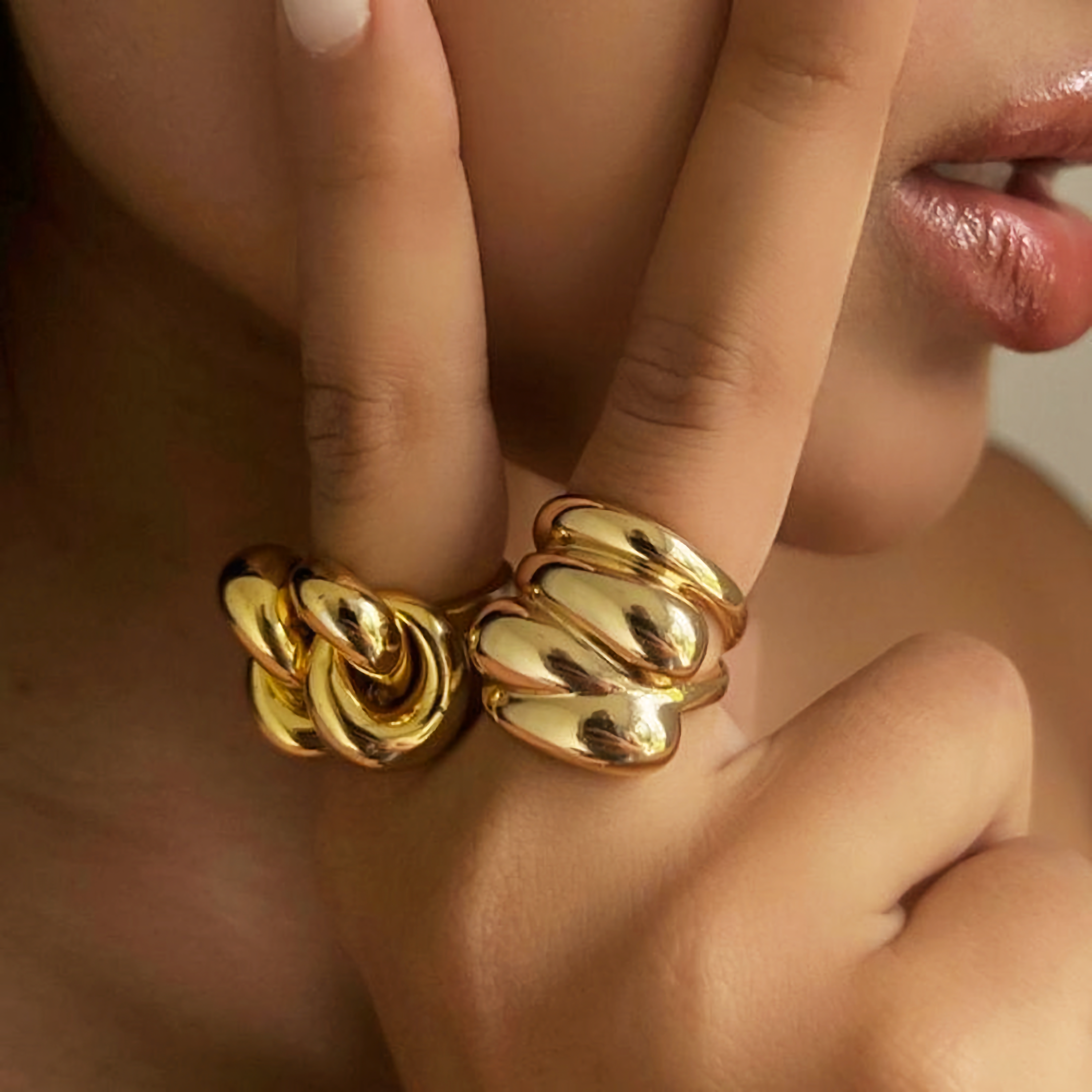 Twisted Gold Band