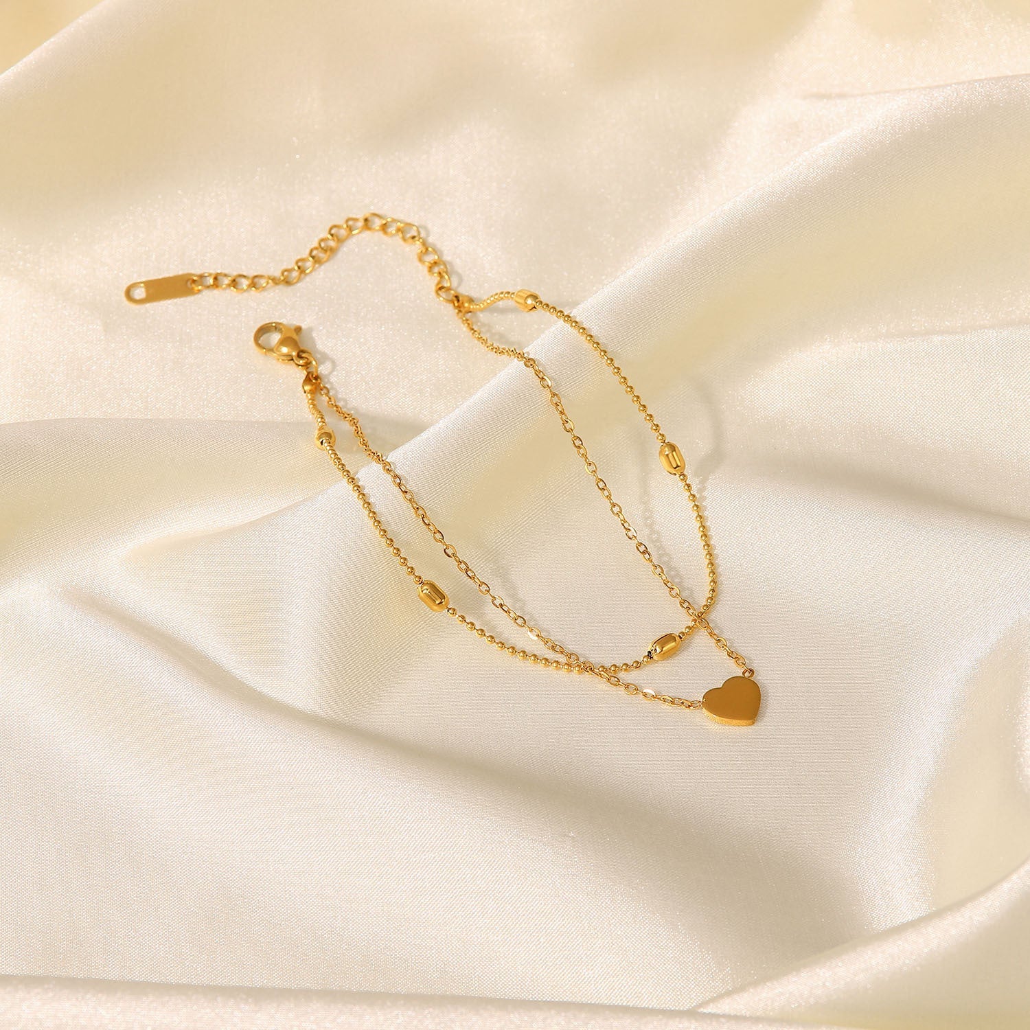 Rowena Layered Gold Anklet