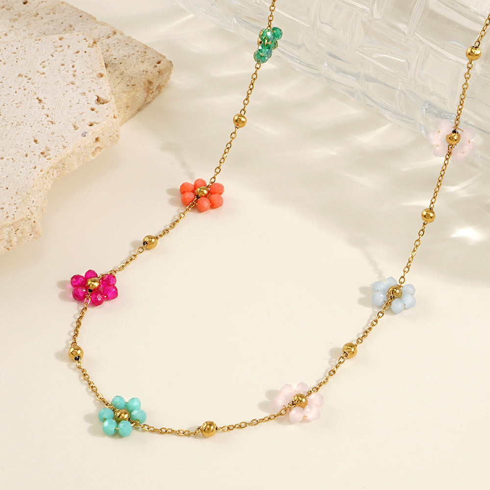 Spring Bloom Gold Necklace