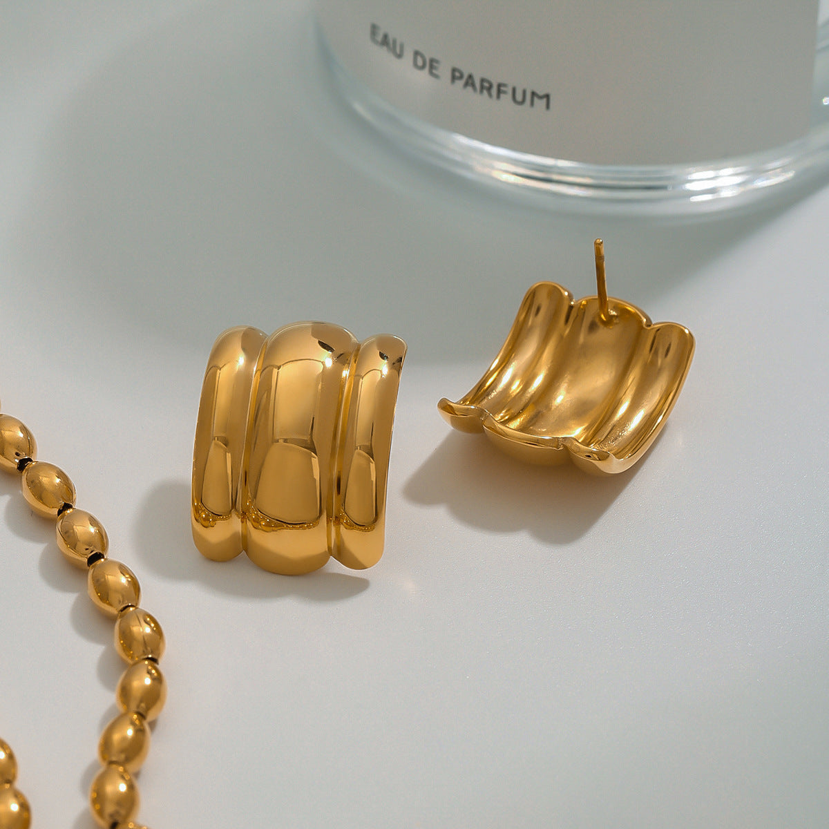 Angela Gold Swirl Earrings
