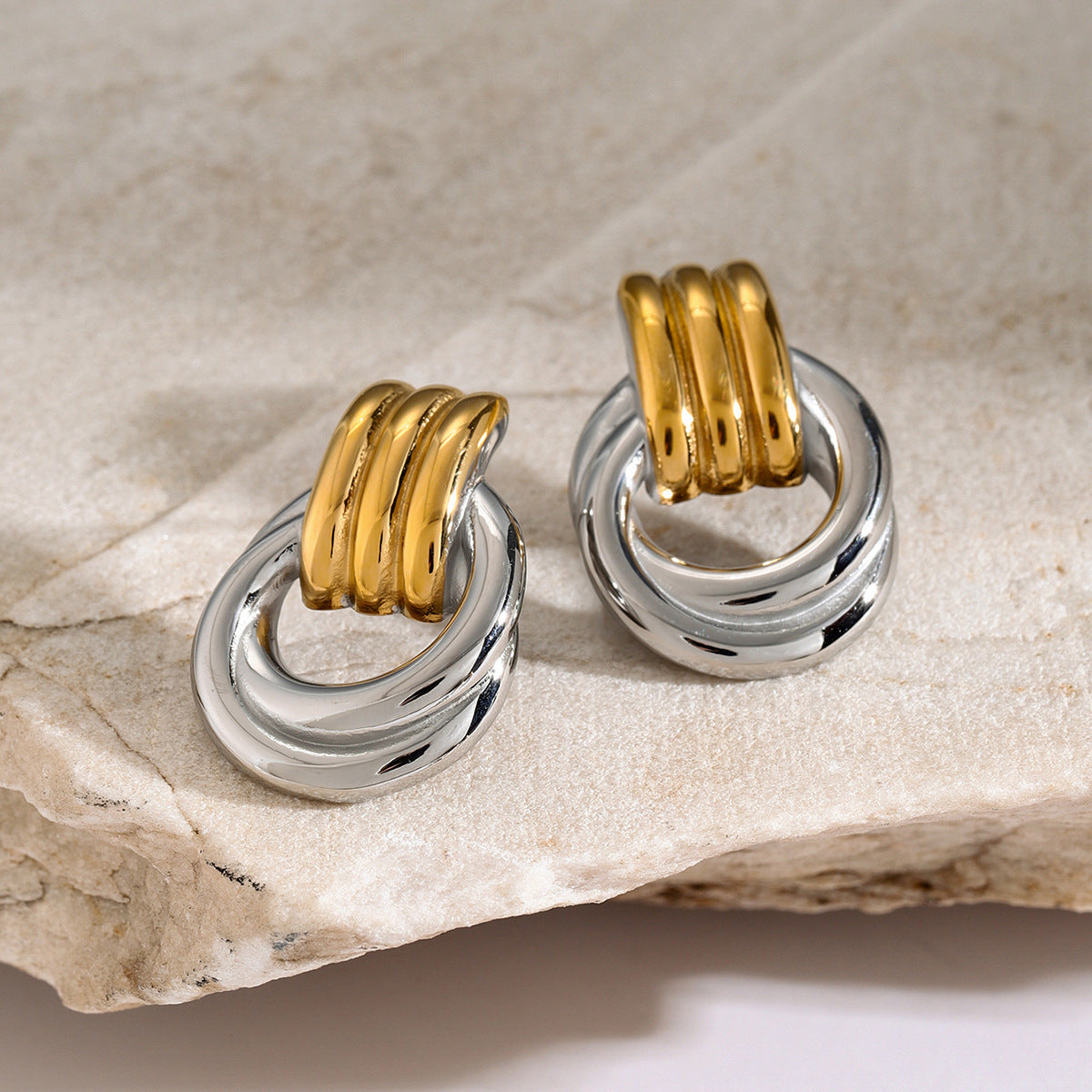 Elegant Aurora Layered Hoops