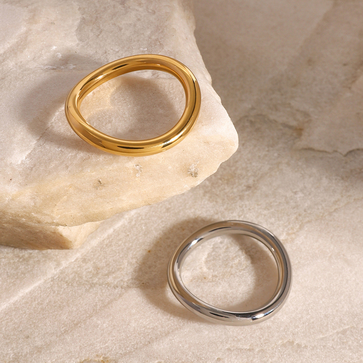 Miley Stackable Gold Bands