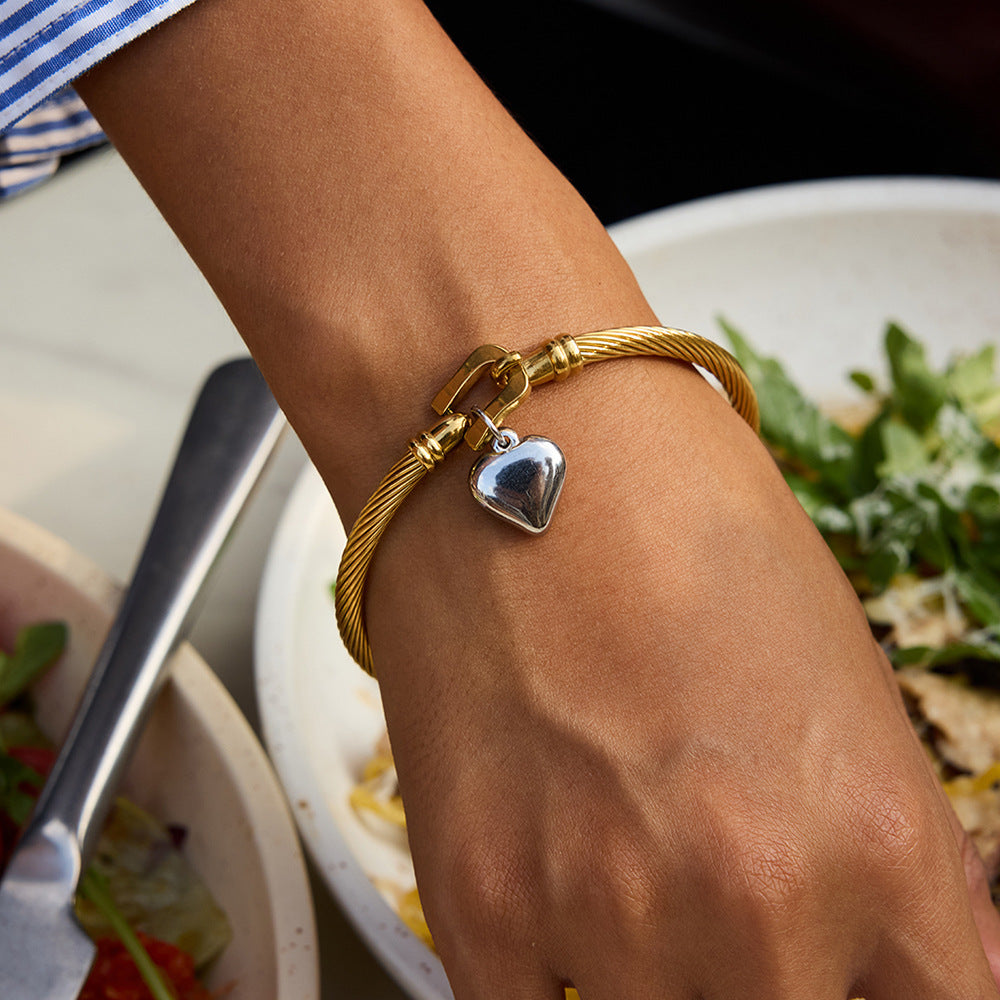 Solenne Gold Coil Bracelet
