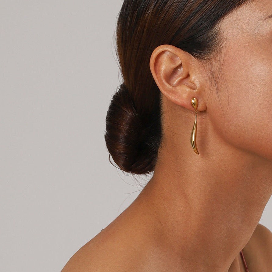 Sculpted Gold Dangles