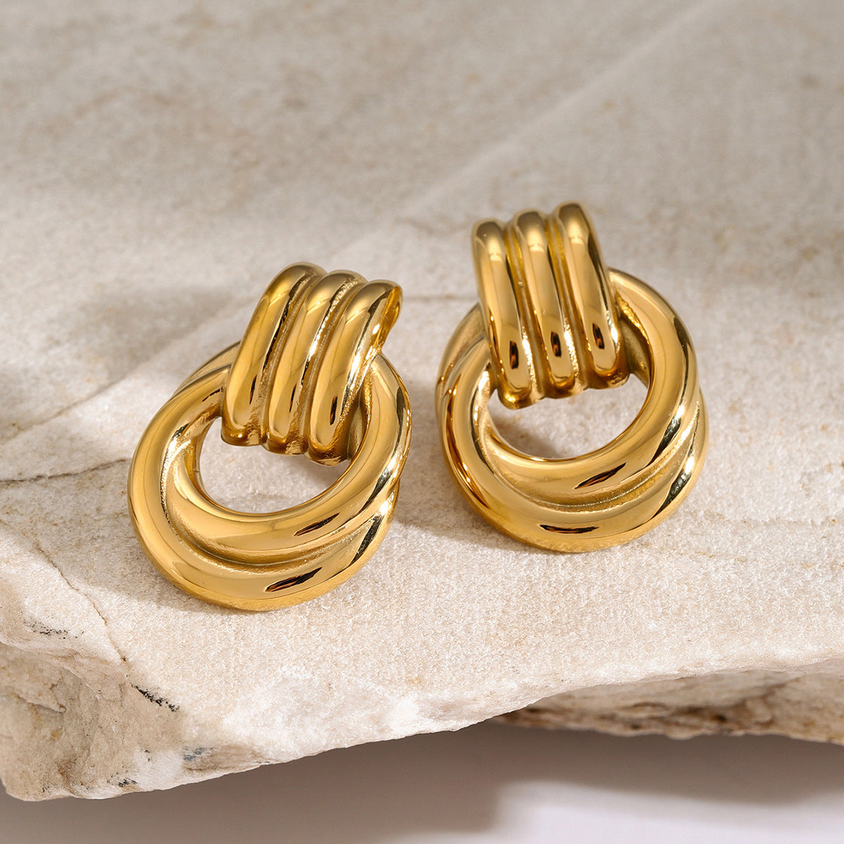 Elegant Aurora Layered Hoops