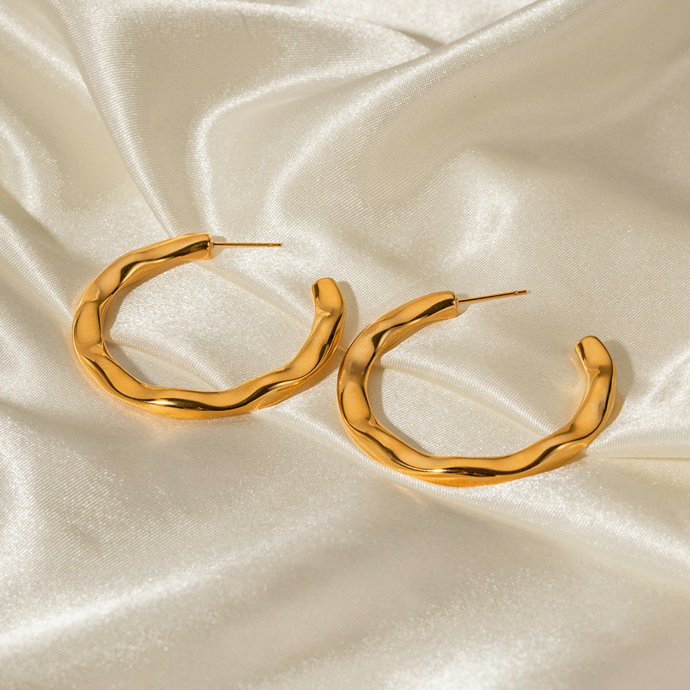 Anya Sculptural Gold Earrings