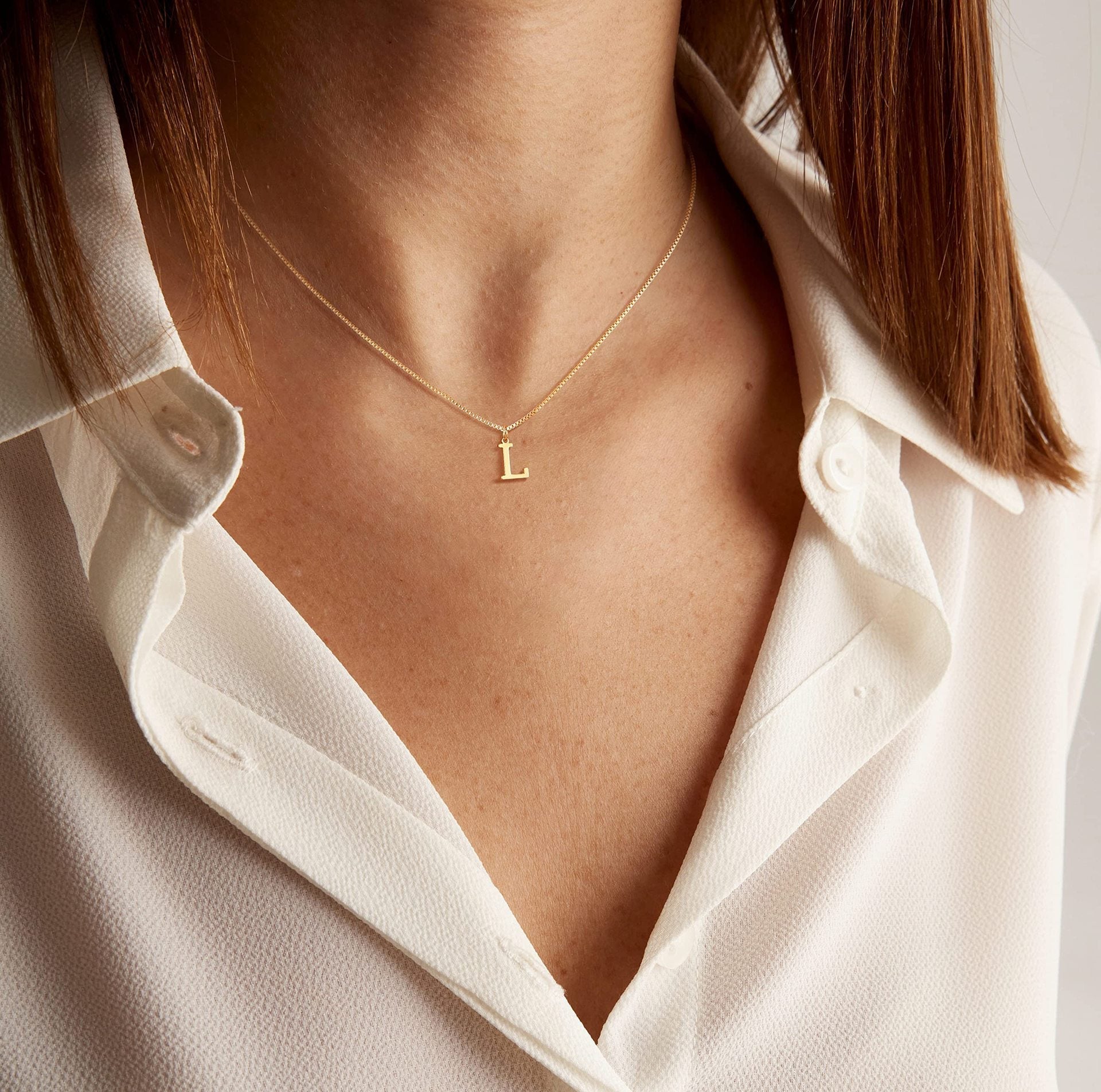 Personalized Initial Gold Necklace
