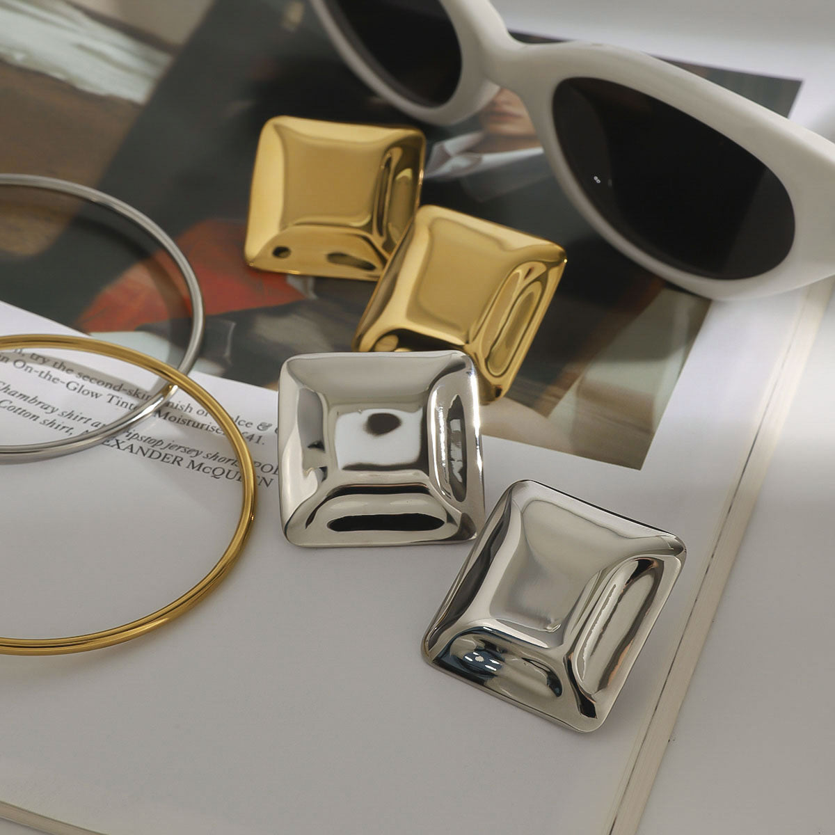 Sculpted Pillow Earrings