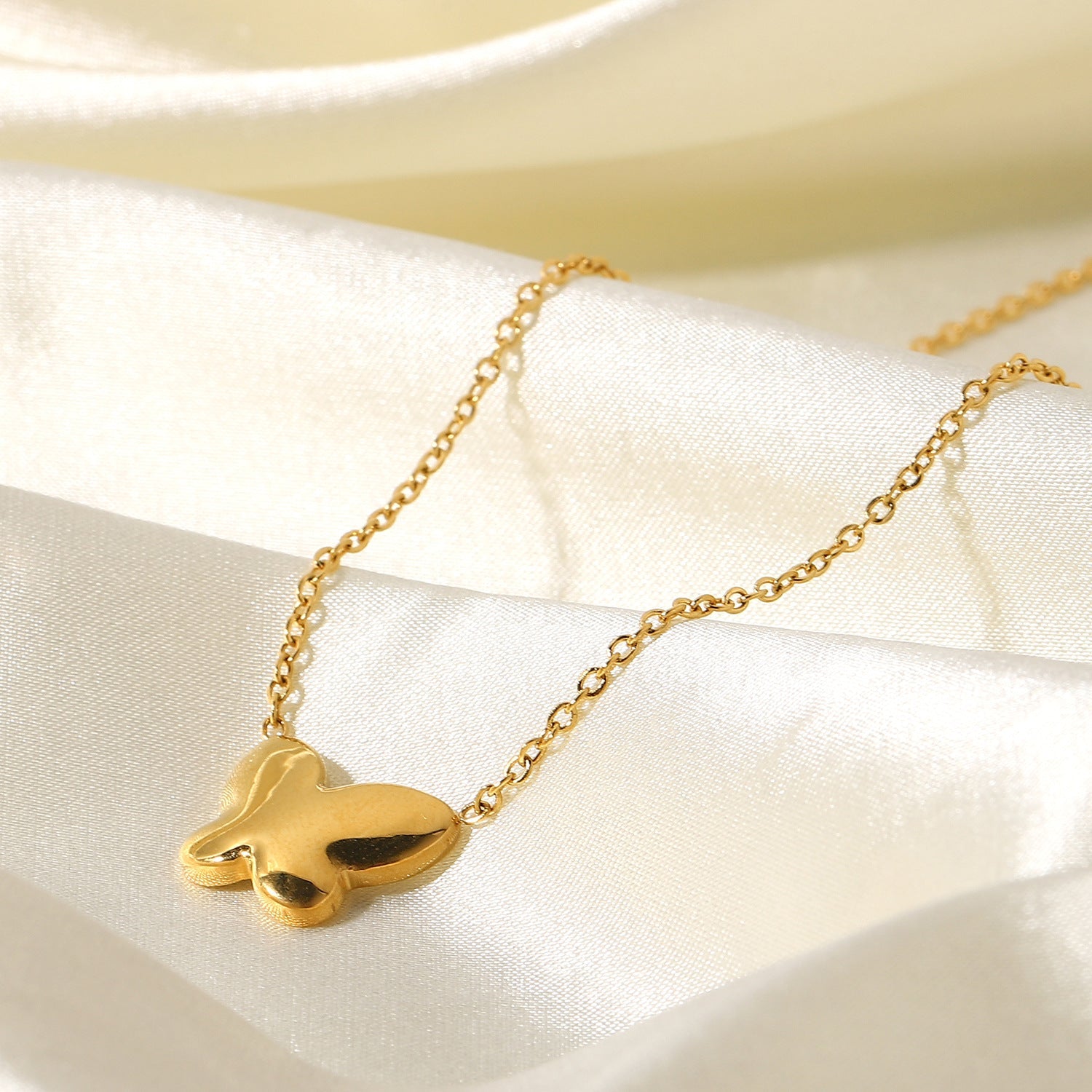 Luminous Butterfly Pearl Necklace