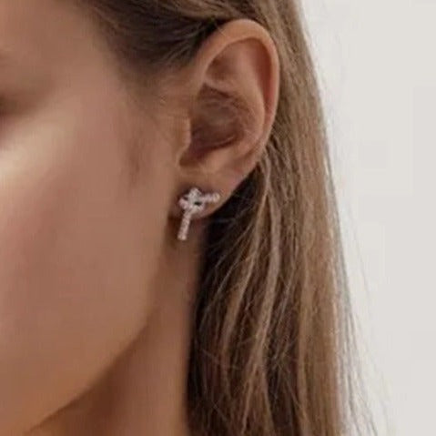 Elegance Knot Diamond Earrings