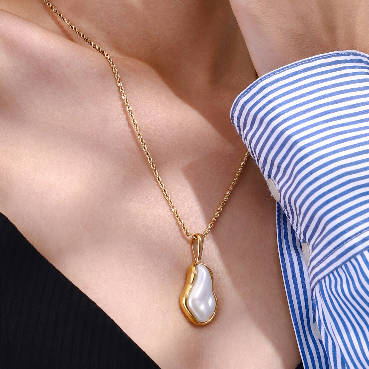 Ocean Whisper Pearl Pendant