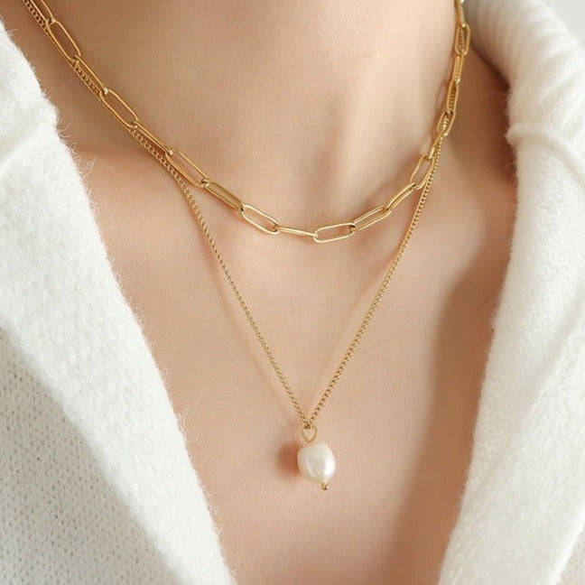 Ocean Whisper Pearl Necklace