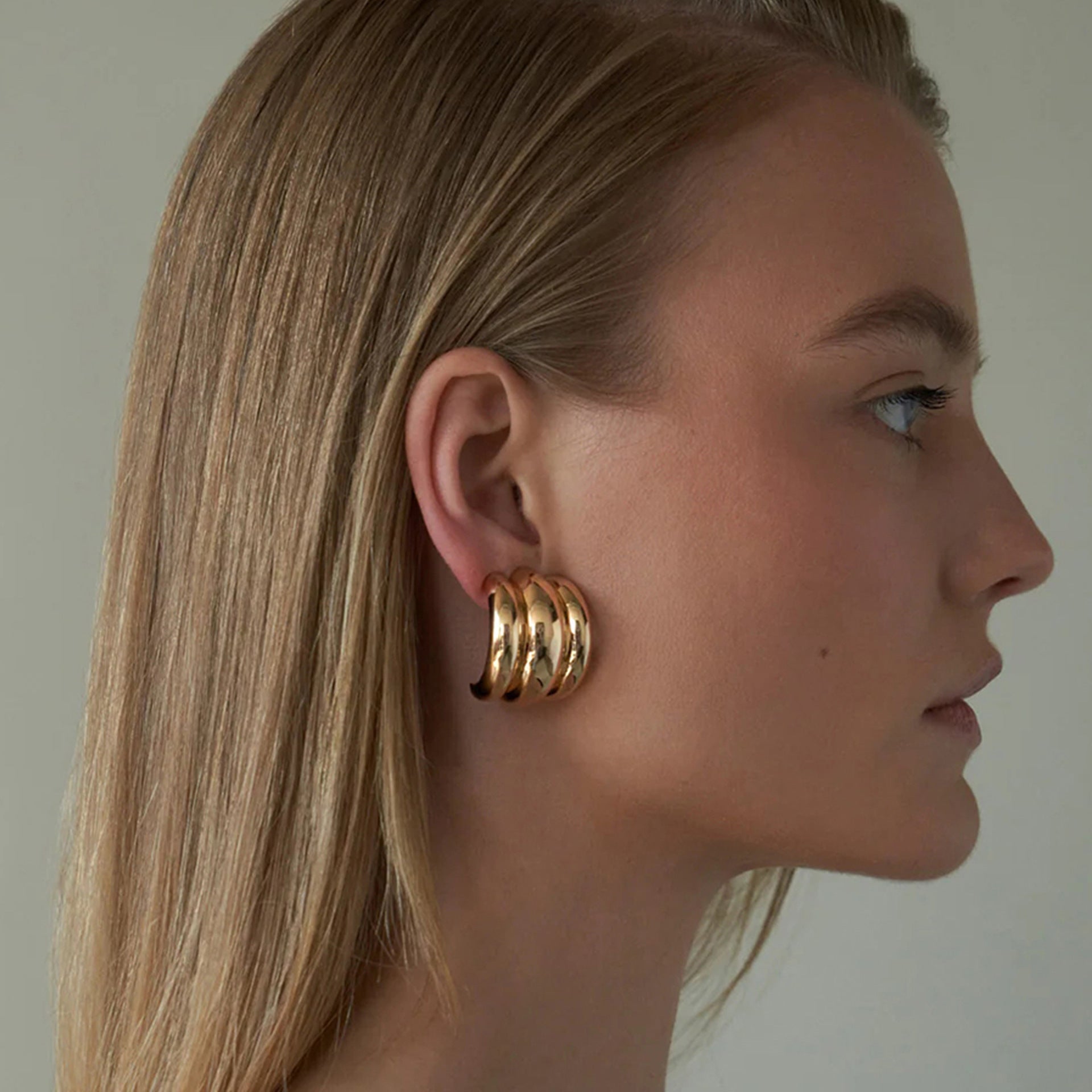 Angela Gold Swirl Earrings