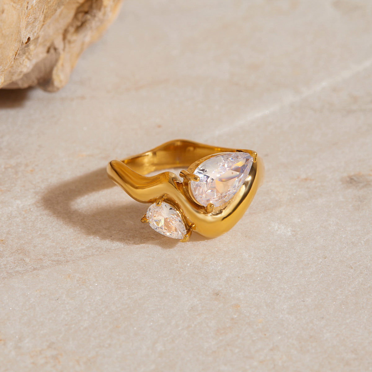 Soletta Radiant Teardrop Ring