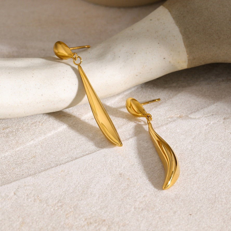 Sculpted Gold Dangles