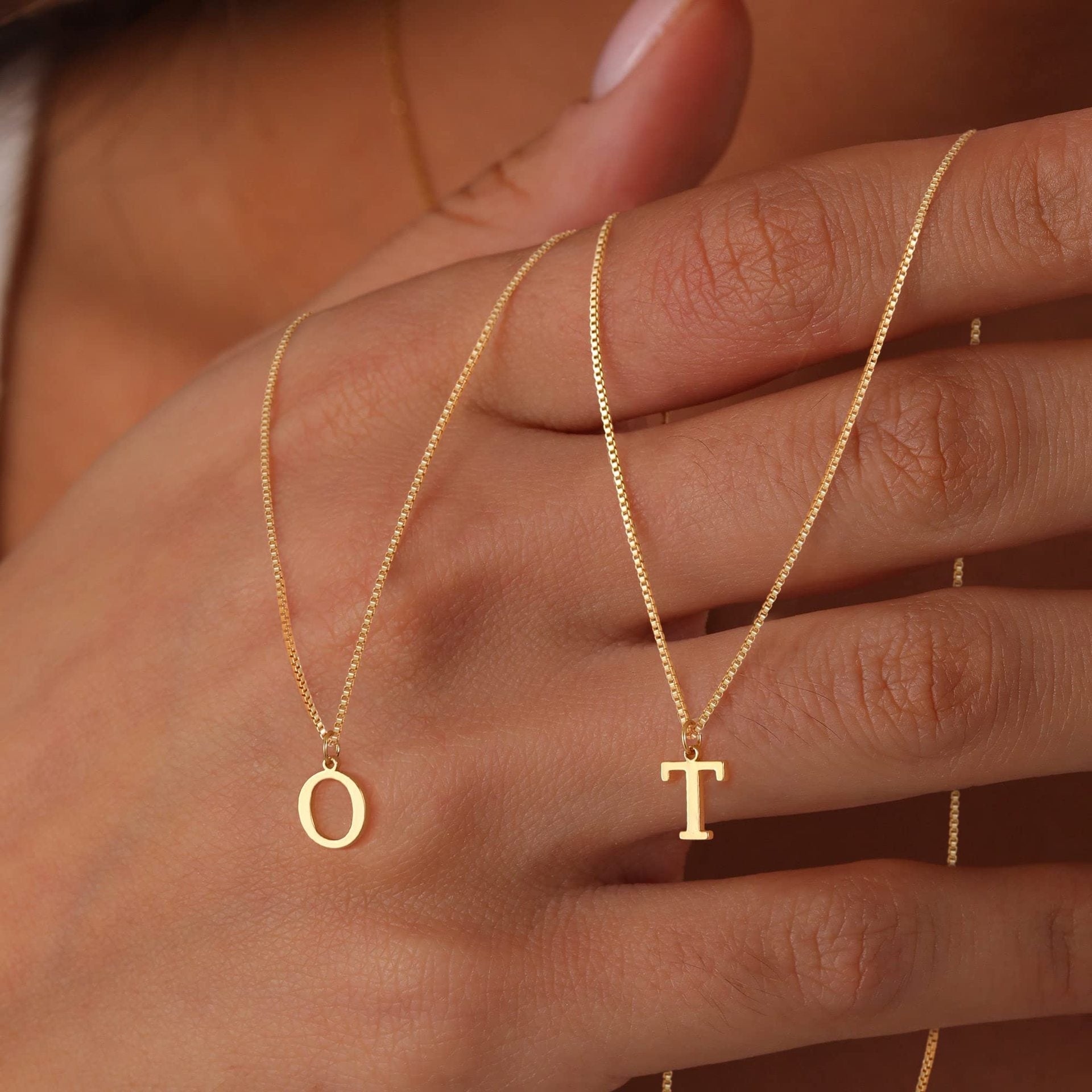 Personalized Initial Gold Necklace