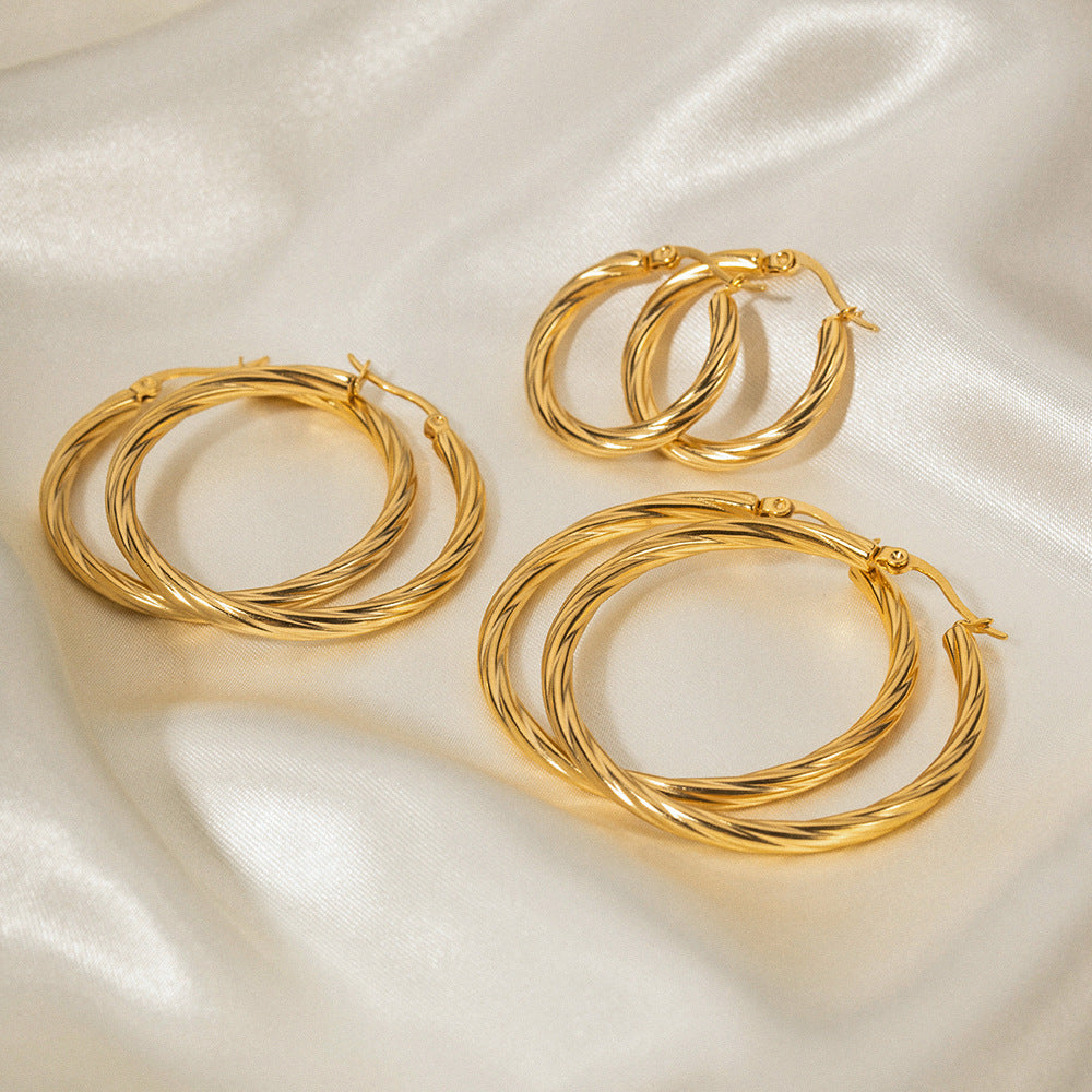 Aura Statement Hoops