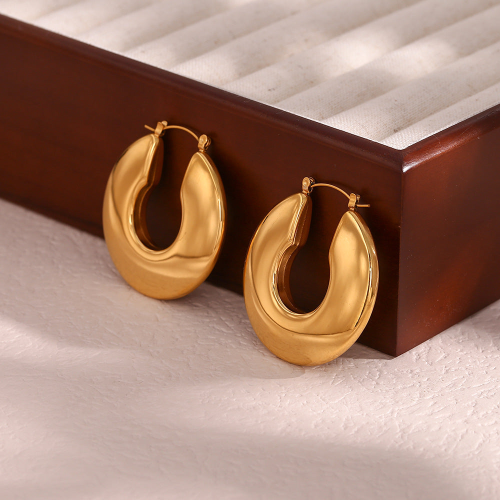 Statement Chunky Gold Hoops