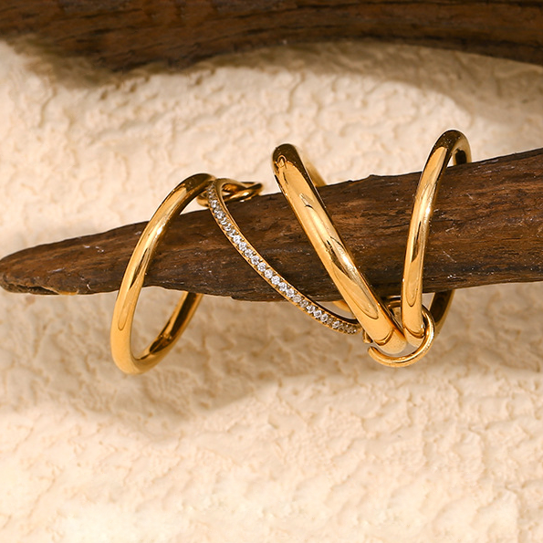 Radiant Diamond Band Stack