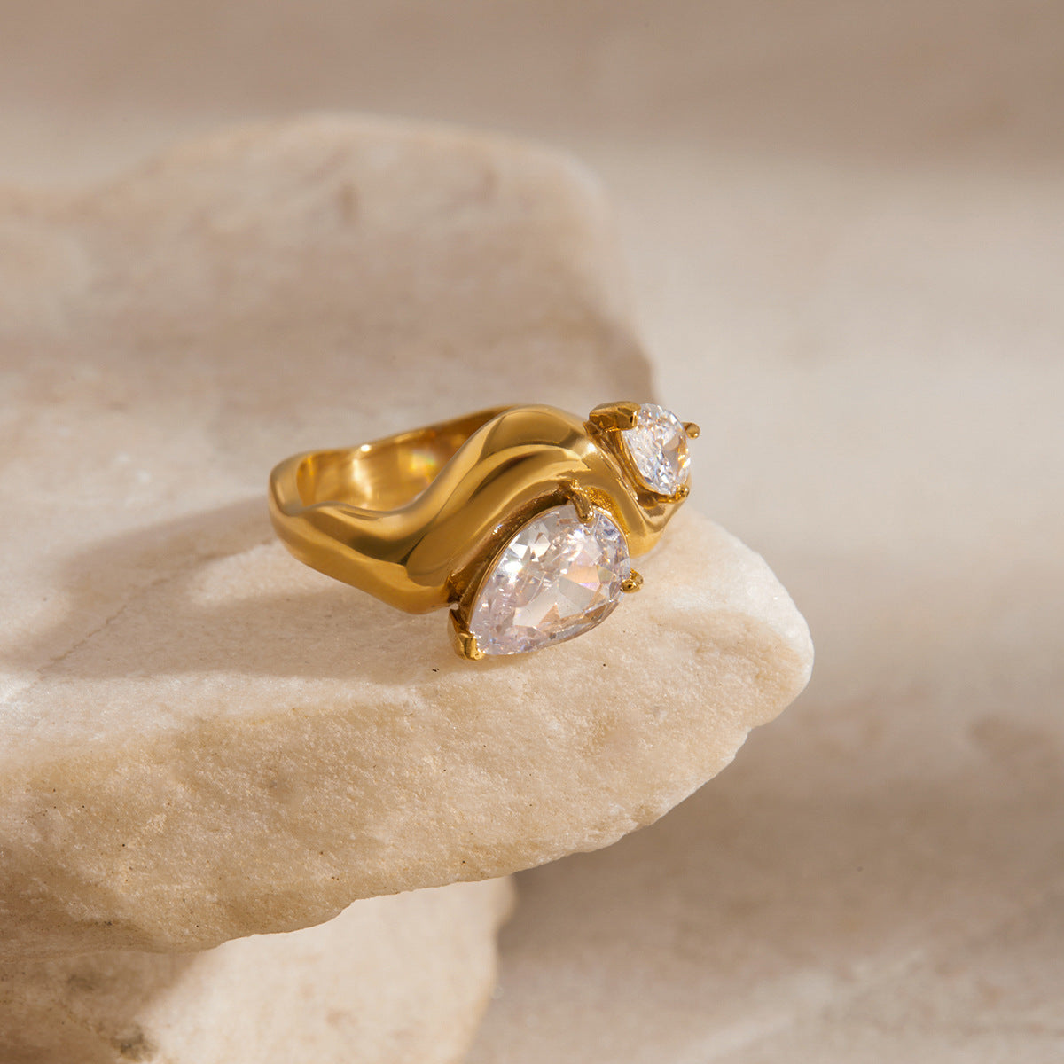 Soletta Radiant Teardrop Ring