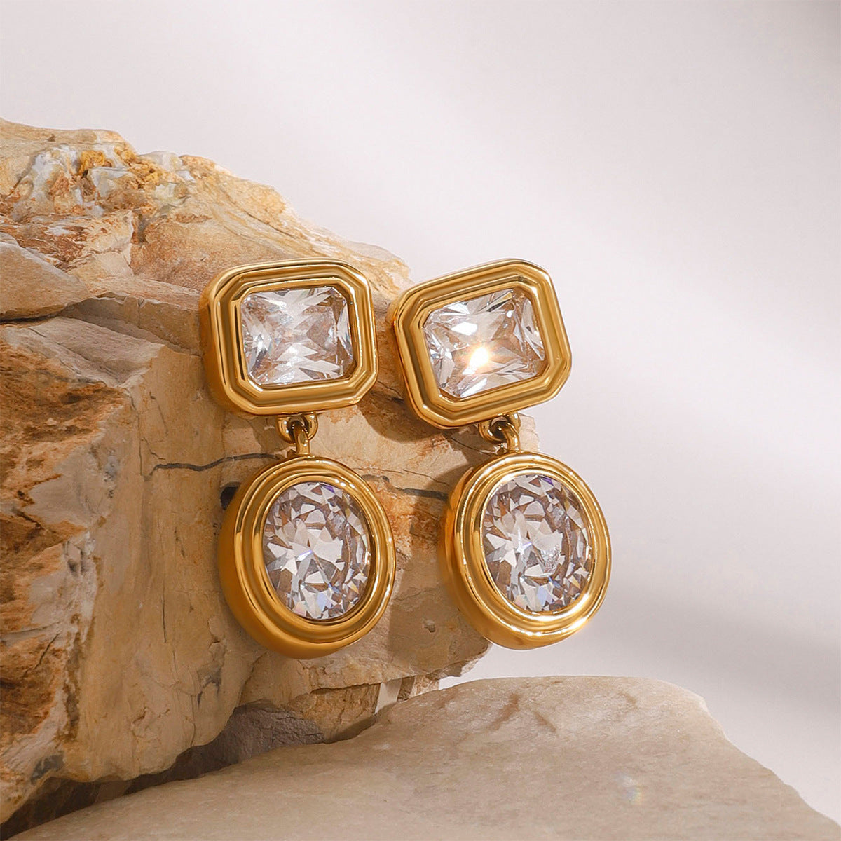 Geometric Sparkle Earrings