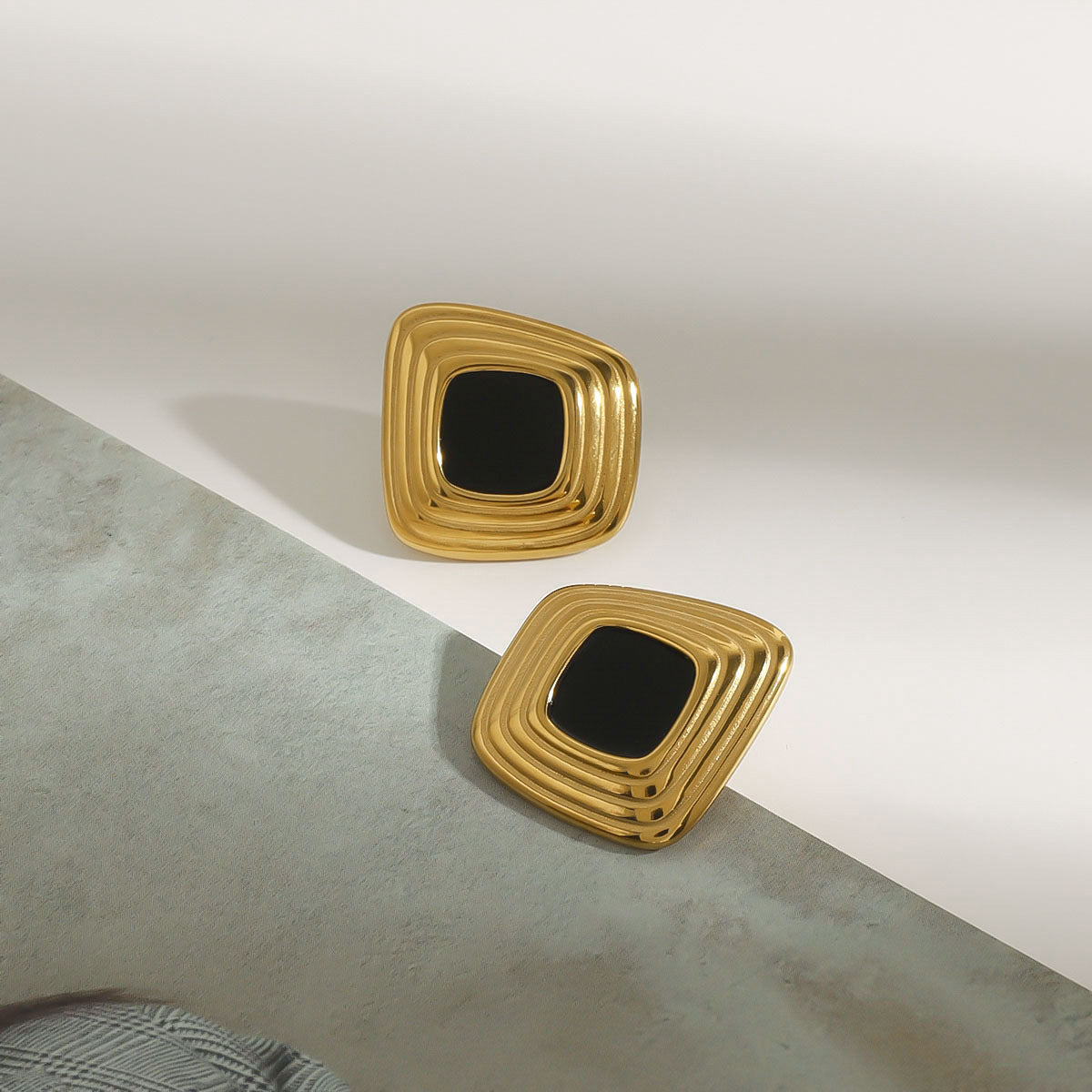 Luxe Geometric Gold Earrings
