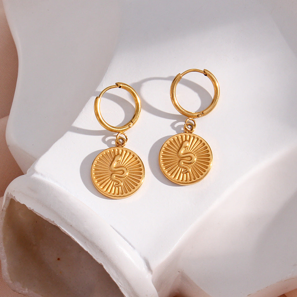 Eliana Serpent Gold Earrings