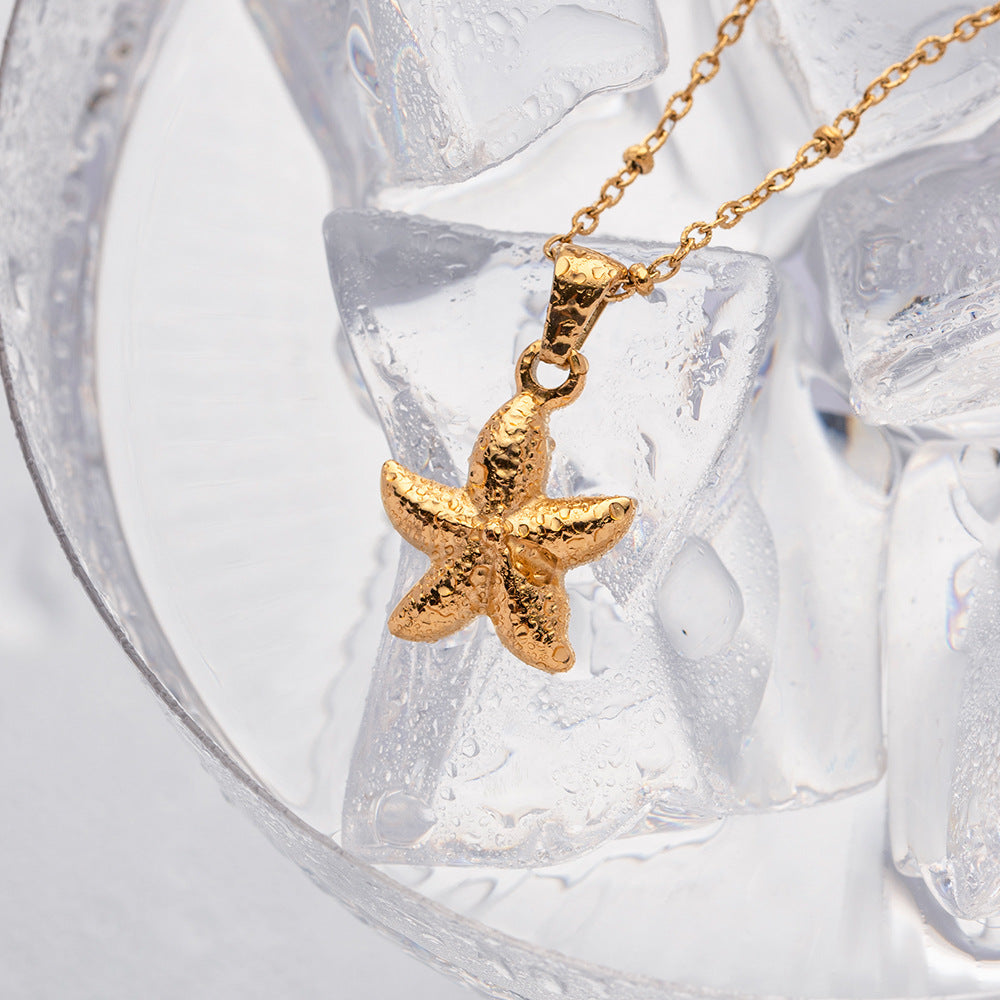 Oceanic Starfish Charm Necklace