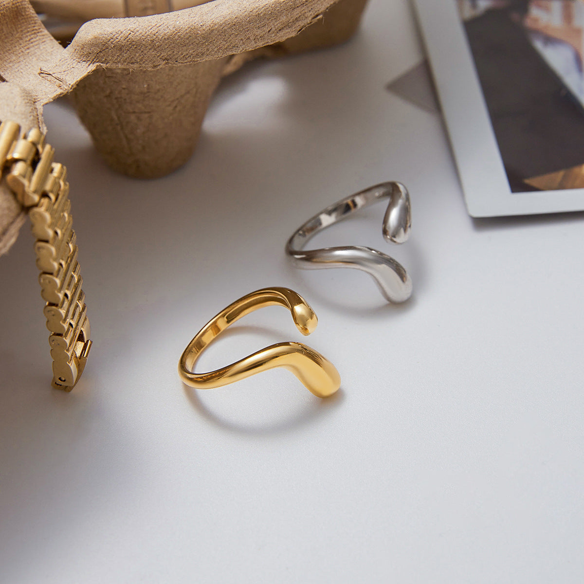 Serpentine Twist Ring