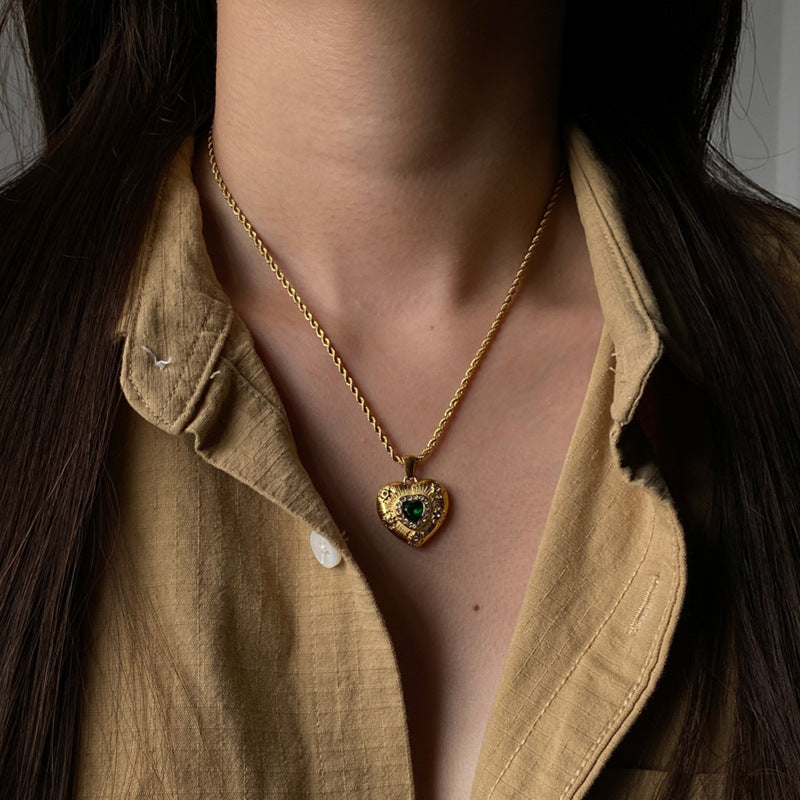 Aethelred Radiant Emerald Necklace