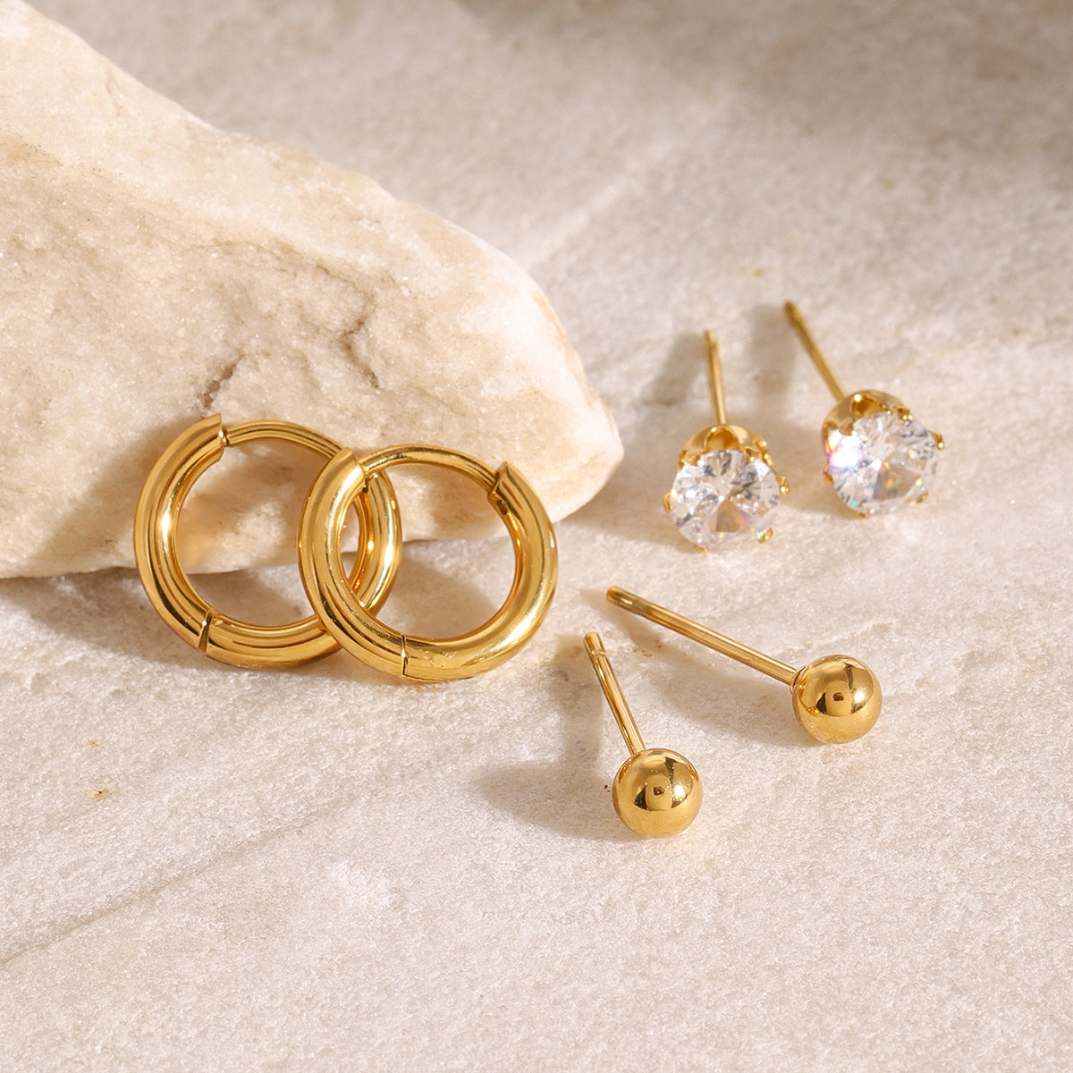Radiant Trio Earring Set