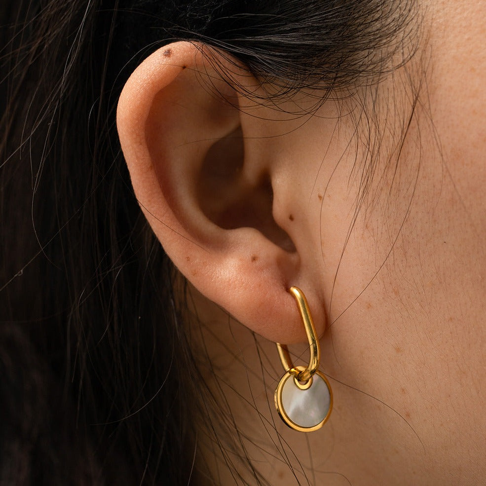 Luminous Gold Hoops